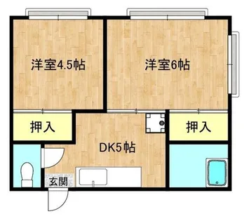 大阪府大阪市旭区清水3丁目【マンション】の間取り