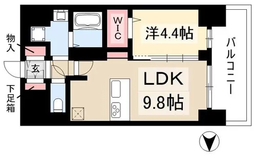 プレサンス丸の内アドブル【3階】の間取り