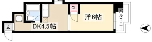 リアライズ大須【1001号室】の間取り