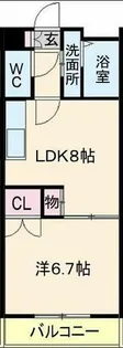 プラムハウス【503号室】の間取り