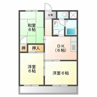 アスカ Ⅱ【4階】の間取り