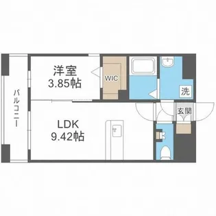 LIBTH薬院PREMIER【2階】の間取り