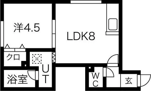 サークルI 澄川B【2階】の間取り