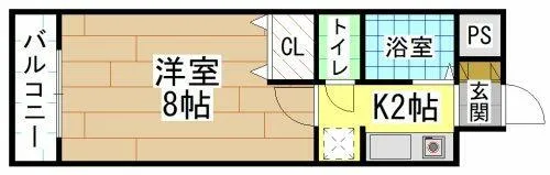 アベニュー竹末【2階】の間取り