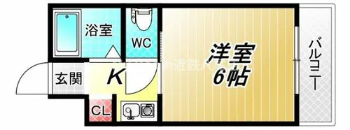 アンジュ八尾【1階】の間取り