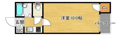 コートヴィエール新大阪【4階】の間取り