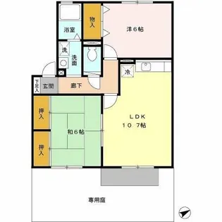 ファミールハイツ【1階】の間取り