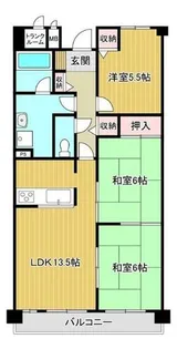 ライオンズマンション大阪狭山弐番館 弐番館【4階】の間取り