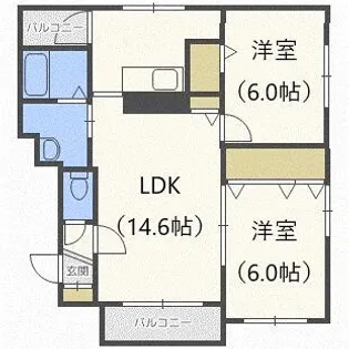 メゾン エスポワール【2階】の間取り