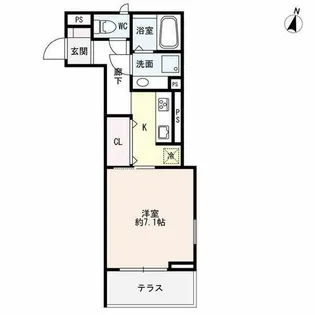 Croix Rousse(クロワルース)【2階】の間取り