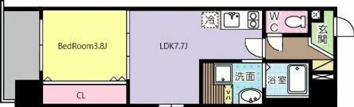 コンダクトレジデンスKONYA【6階】の間取り