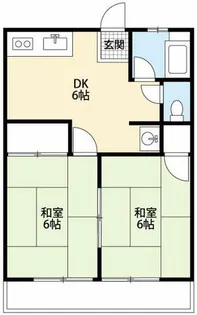 シティハイム竜美ヶ丘B棟【202号室】の間取り