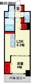 LEGEND紺屋町【601号室】の間取り