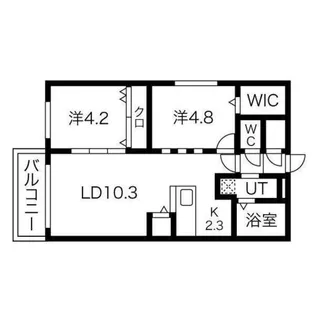 べラージオ北22条【3階】の間取り