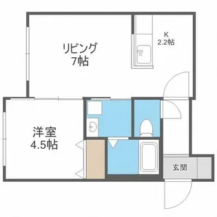 北海道札幌市中央区南二条西27丁目【マンション】の間取り