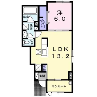 エテルネル アンジュ Ⅰ【1階】の間取り