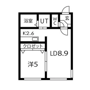 イーシティ山鼻【4階】の間取り