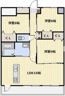 ノーブル徳川【11階】の間取り