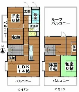 エスカーラ平針【4階】の間取り
