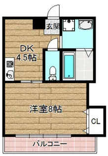 シティコート城北【201号室】の間取り