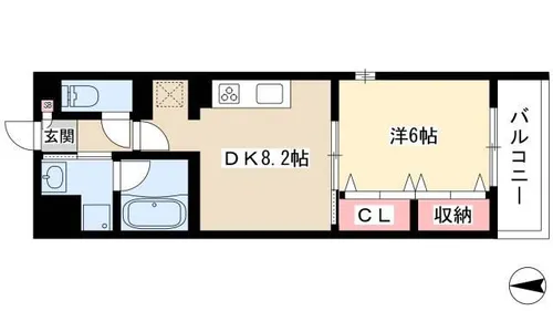 アイボリー【3階】の間取り