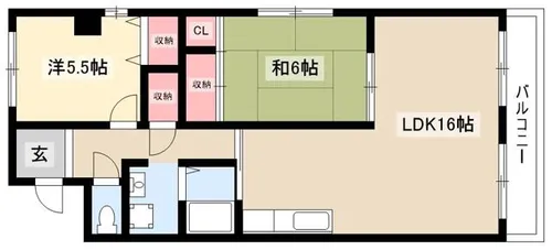 ブルーデル東一社【1階】の間取り