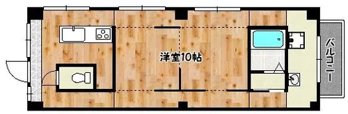 ベルトゥリー水木通【3階】の間取り
