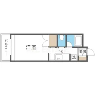 リバービレッジ大今里【1階】の間取り
