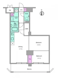 ビエラコート内久宝寺【10階】の間取り