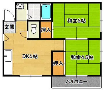 ロイヤル石井【2階】の間取り