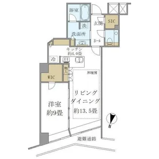 BrilliaTower堂島【46階】の間取り
