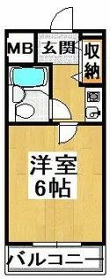 リバーズマンション【3階】の間取り