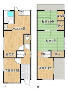 大阪府泉大津市式内町【一戸建】の間取り