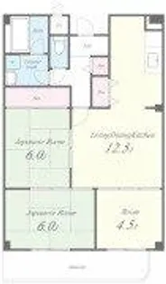 大阪府藤井寺市林2丁目【マンション】の間取り