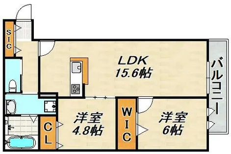 AQUILA須磨海浜公園【1階】の間取り