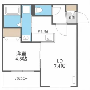 ブランシャールNOA中島公園【4階】の間取り