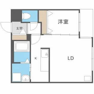 Grand One Sapporo【4階】の間取り