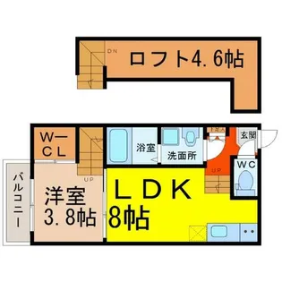 ニューサンライズ【2階】の間取り