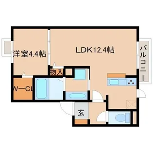 兵庫県尼崎市椎堂1丁目【アパート】の間取り