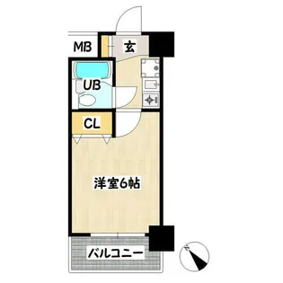 ダイアパレス水木通弐番館【7階】の間取り