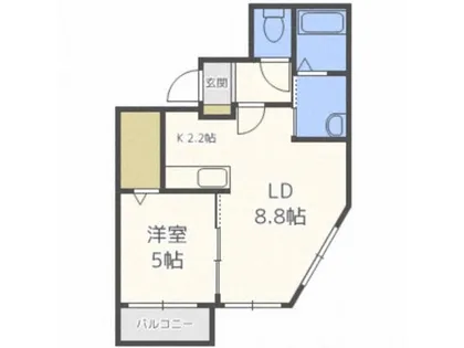 Alta Marea桑園【1階】の間取り