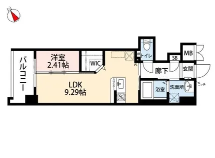 ウイングス到津の森【6階】の間取り