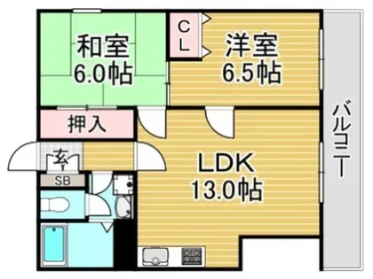 福岡県大野城市瓦田1丁目【マンション】の間取り