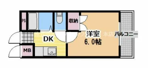グラヴィール鶴和【3階】の間取り