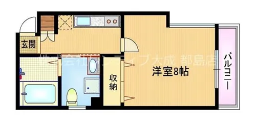 ベリーウェル都島Ⅱ【3階】の間取り
