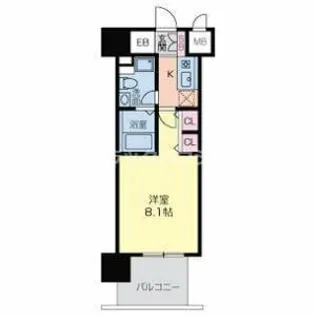 グラマシー京橋【4階】の間取り