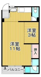嶋川マンション【3階】の間取り