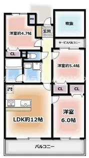 エステムコート都島キャトルプランシュ【8階】の間取り