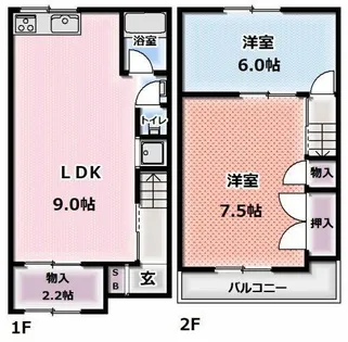大阪府守口市藤田町3丁目【一戸建】の間取り