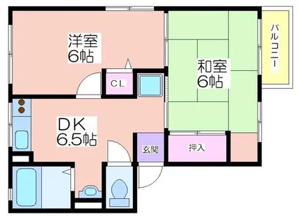 デューク桜井【2階】の間取り